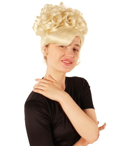 American Rapper Curly Updo High Fashion Wig for Women - Celebrity Style Wig | Elegent Choice for Cosplay Events, Halloween Parties & Themed Performances - Blonde - color: Blonde
