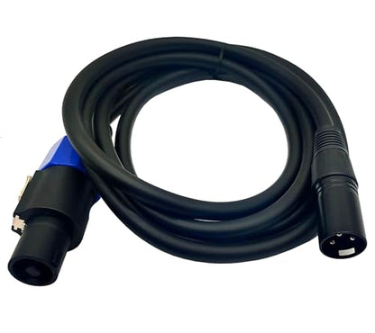 Speakon to XLR Speaker Cable - 3M/10Feet, XLR 3 Pin Male to Speakon Male Audio Adapter for DJ/PA Speaker with Twist Lock - color: Speakon to XLR male 3M/10Feet