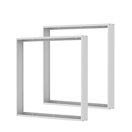 2x2FT Surface Mount Kit for LED Flat Panel Light, 3.15" Width, 2Pack | 24"x24" Sturdy Aluminum Surface Mount Bracket, 2' by 2' Flush Kit, 2 Set 2Ft x 2Ft Metal Frame for Troffer Lights - size: 2x2FT-2Pack