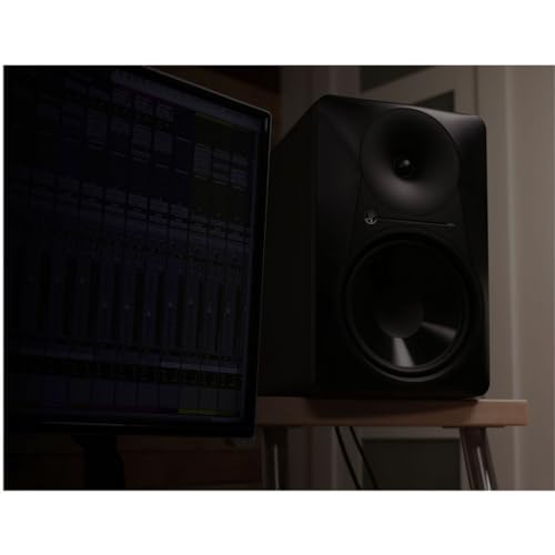 Mackie MR824 -Channel Studio Monitor | Audio production and mixing with 8 inch woofer, 85W power and XLR, TRS and RCA inputs - size: 8-inch, style: Monitor Speaker