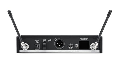 Shure BLX24R/SM58 Rack-Mount Wireless Audio System H10 Band (542–572 MHz) – BLX4R Receiver, BLX2 Transmitter with SM58 Dynamic Mic, Up to 14 Hr Battery, 300 ft Range - style: Full System, Rack Mount