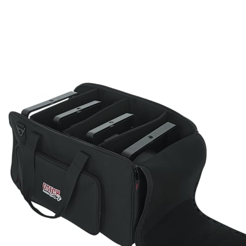 Gator Cases Tote Bag to Hold up to (4) LED Par Style Lighting Fixtures with Adjustable Dividers - size: 22"x15"x12", style: Carry Bag