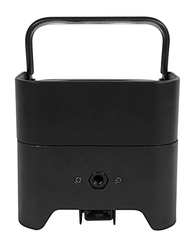 Rockville Best PAR 50 Black Rechargeable Par Wash Uplight, Wireless DMX | 15-Hour Rechargeable Battery, RGBWA, UV, IRC Remote, Sound Activated, Flicker Free, 6500 Lux, 4x6W LEDs - color: Black