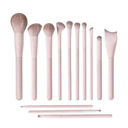Makeup Brush Set 13 Pcs Professional-Complete Kit with Foundation,Eyeshadow,Blush&Lip Brushes-Soft Synthetic Bristles for Women&Beginners A - color: A