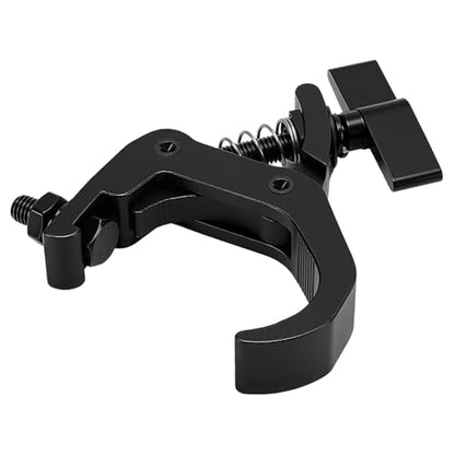 6 PCS Truss Clamp Stage Light Clamps, Professional 1.57-2.36 Inch Black Aluminum Alloy Truss Clamp for Moving Head Stage lighting Fixtures, Fit for 40-60mm OD Tube/Pipe,132lb Load Capacity