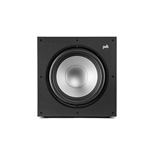 Polk Audio Monitor XT12 12" Powered Subwoofer, Deep Bass (Midnight Black) - style: 12" Subwoofer (XT12)