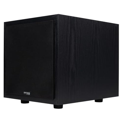 Dayton Audio Classic CS800 – 8" 150W Powered Subwoofer with Class-D Amplifier, Deep Bass and Clean Design for Home Theater & Music – Black - size: 8in