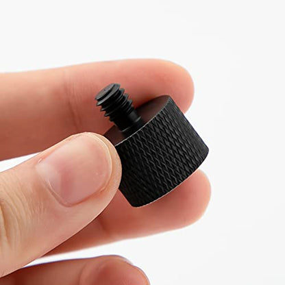 SAVITA 2pcs Mic Foot Adapter Screw Thread Adapter 5/8 to 1/4 Tripod Screw Adapter for Camera Monitor Microphone Stand - size: 5/8 à 1/4