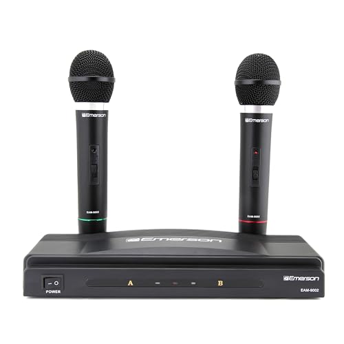 Emerson EAM-9002 Wireless Microphone, Black
