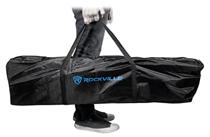 Rockville RTP32W White Totem Moving Head Light Stand with Scrims and Bags - color: white