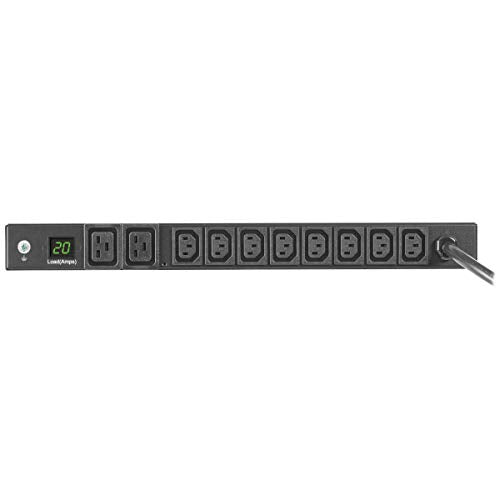 Tripp Lite PDU Metered 8 C13 2 C19 3.2/3.8kW 208/240V L6-20P 6ft Cord 1URM (PDUMH20HVL66) - style: 20 Amps / Short Power Cord