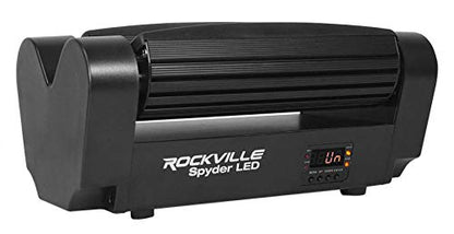 Rockville Spyder LED (8) Beam Moving Head Motorized DMX DJ/Party/Club Pro Light | RGBW CREE LEDs, Sound Activated, Daisy Chain Power In/Out, 6 Degree Beam Angle, Includes DMX Cable and Mounting Bracket