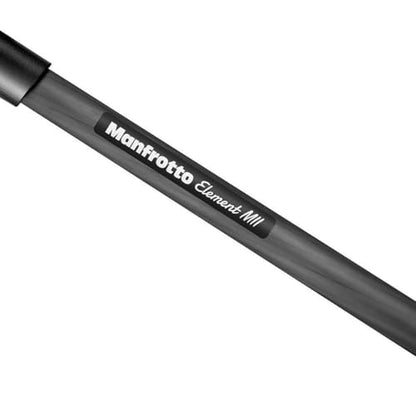 Manfrotto Element MII Mobile Bluetooth MKELMII4BMB-BH, Lightweight Aluminium Travel Tripod, with Carry Bag, Arca-Compatible Ball Head, Load up 8kg, for DSLRs, CSCs, Compact Cameras and Smartphones - style: 4 Sections Alu Mobile