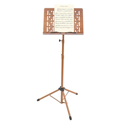 Music Stand, Professional Portable Sheet Music Stand with Clamp-on Tray, Adjustable Height and Angle Design, Folding Music Stand for Violin,Orchestra Professional Conductor Stand