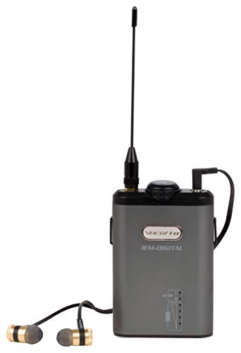 VocoPro IEM-DIGITAL-12 - Professional Digital Stereo/True Dual Mono In-Ear Monitor, Black