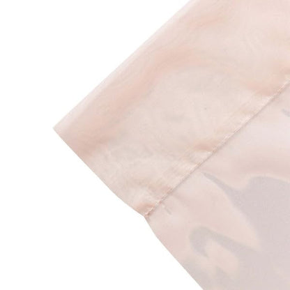 Tableclothsfactory Blush/Rose Gold Sheer Premium Chiffon Curtain Panel Backdrop Drapery with Rod Pockets | 5ft x14ft - color: Blush, size: 5ftx14ft