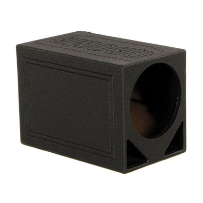 QPower Single Triangle Car Audio Ported Subwoofer Box, Fits Most 12-Inch Subwoofers - Deep Bass MDF Enclosure with Bed Liner Finish, Tuned to 54 Hertz, 2.2 Cu Ft Air Space | Sub Box, 3/4" MDF, Spring Loaded Terminals, 2.2 Cu.Ft. Air Space, 35 Hz Tuning, C