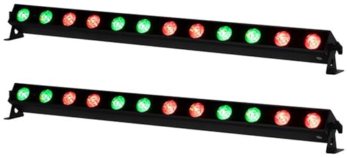 Audiosavings Bundle: (2) American DJ ADJ UBL12H IP20 12x20 Watt LED RGBAL DMX Wash Strip Light Bar (2 Items)