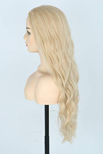 Topcosplay Women Wigs Blonde Long Curly Halloween Costume Princess Cosplay Wigs Wavy - color: Blonde-M27/613