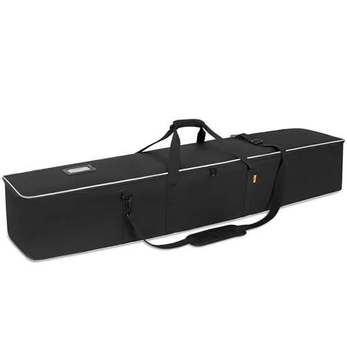 Multifunctional Tripod Bag 60 X 10.2 X 10.2 Inches / 152 X 26 X 26 cm Heavy Duty Tripod Carrying Case with Handle for Lights, Speakers, Cameras, Booms, Microphone Stands, Black - size: 60 X 10.2 X 10.2 Inch