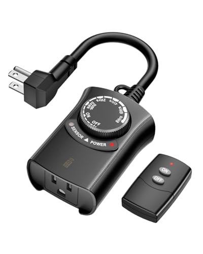 HBN Outdoor Remote Control Outlet, Waterproof Light Timer,1 Grounded Outlet - size: Remote-1 Outlet