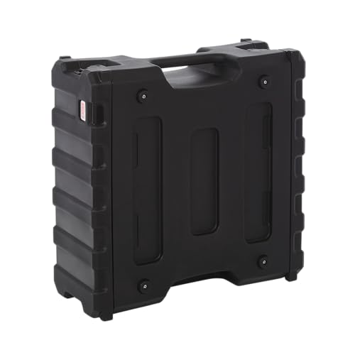 Gator Cases Pro Series 4U Rack Case, Standard 19" Depth (G-PRO-4U-19) | Made in the USA Molded Hard Shell Front & Rear Threaded Rack Rails Side Carry Handles - size: 4U Rack Space, style: Standard - 19" Deep