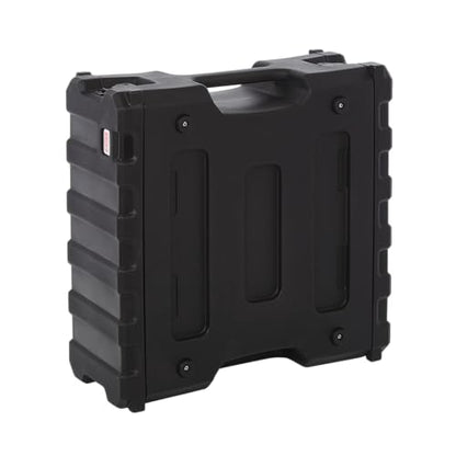 Gator Cases Pro Series 4U Rack Case, Standard 19" Depth (G-PRO-4U-19) | Made in the USA Molded Hard Shell Front & Rear Threaded Rack Rails Side Carry Handles - size: 4U Rack Space, style: Standard - 19" Deep