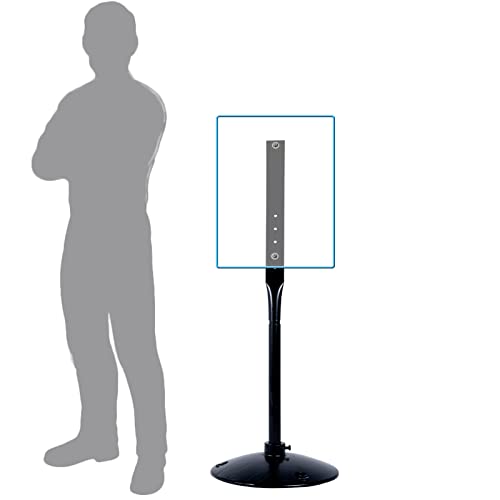 Cast Iron Sign Stand, 48 In Tall Pedestal Post, 17 In Base, Parking, Black | Freestanding pedestal includes stand, base, bolts and nuts for parking, handicap, street and business signs - size: 17"