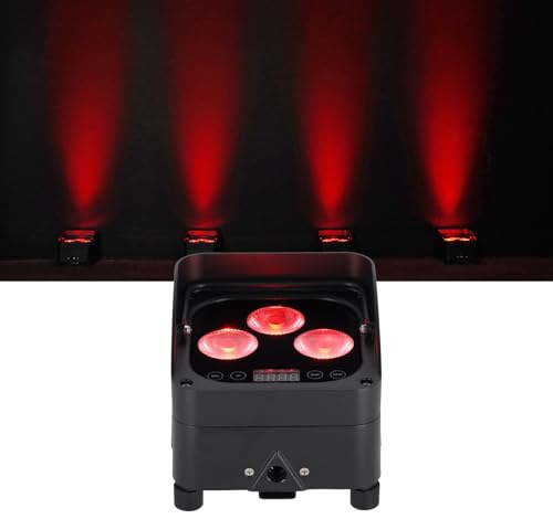 Rockville WET PAR 50 Black Battery DJ Lights 2-Pack Bundle with RLB90 Bag | 24-Hour Single-Color Battery Runtime, IP64 Waterproof, Wireless DMX, RGBWA+UV, 2 RF Remotes, Travel Bag, 3 Items