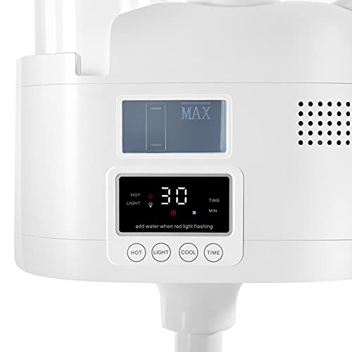 Artist hand Professional Facial Steamer 2 in 1 Hot and Cold Facial Steamer | Esthetician Face Steamer for Facial Deep Cleansing, Facial Machine Fast Heating Moisturizing for Beauty Salon Spa Home Use - size: White Hot & Cold