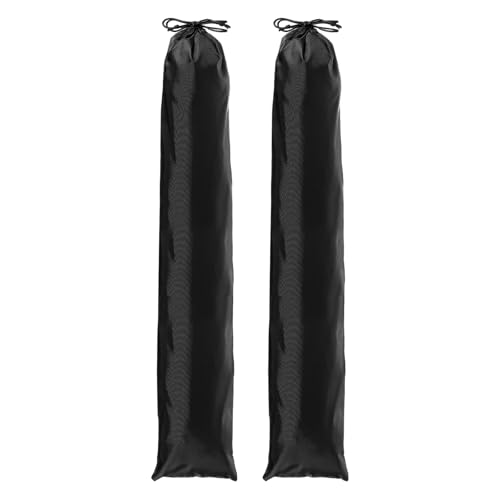 Tripod Case Bag, Nylon Tripod Storage Bag, Long Foldable Monopod Compact Carrying Organizer Pouch- Fitting for (Monopod/Light Stand/Umbrella/Travel) 39 x 6 In & 2 Pack & Black - size: 39 x 6 In
