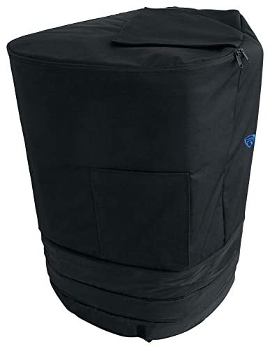 Rockville Best Cover 15 Padded Slip Cover for 15" PA Speaker, DJ Transport | Foam Padding, Rainproof, Adjustable Height 18"-31", Velcro Handle Access, Universal Fit, Open Bottom for Stand Use - size: 15 Inch