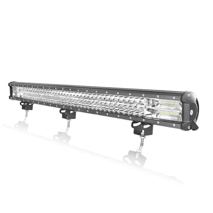 AUXTINGS 34 inch 468W LED Light Bar Triple Row Spot Flood Combo Beam Off Road Lights Waterproof Work Light for Jeep Trucks SUV ATV UTV Boat Lights, 12V 24V - size: 34 inch 3 row