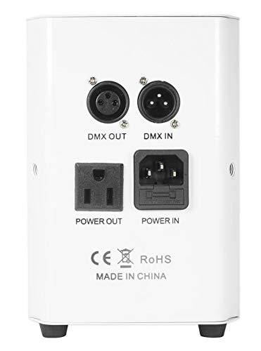 Rockville ROCKWEDGE Package White (6) Battery Wireless Par Lights with Charging Case, 6-in-1 RGBWA+UV, 7500mAh Battery, DMX Control, 6500 Lux Brightness, for DJs and Event Planners | Charging Case Included, 2.4GHz Wireless DMX, RGBWA and UV 6-in-1 LEDs, R