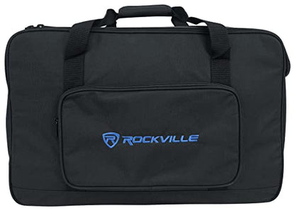 Rockville TB10 V2 Padded Speaker Bag for 10" DJ PA Speaker and Stand | Stand Holder Pocket, Interior Buckle Straps, Thick Foam Padding, Rain/Splash Resistant, Dual YKK Zippers, Dual Handles - style: 10 - Inches