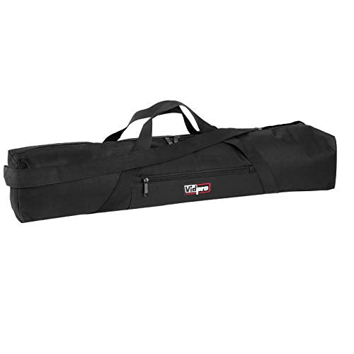 VidPro TC-45 Tripod Carrying Case - Heavy Duty Nylon Bag with Shoulder Straps and Handles - Compact Case with Full Length Zippered Closure Plus External Pocket Fits Tripod with Head up to 45 Inches - size: 45" Long