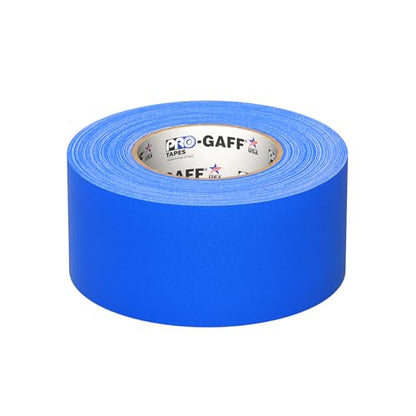 3" Pro Gaff Gaffers Tape 55 yards length electric blue matte. Premium Heavy-Duty Gaffers Tape trusted by professional Gaffers. Made in the USA. Holds Tight, Easy to remove. (Pack of 16) - color: Electric Blue, size: 3 in x 1980 in