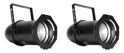 American DJ Par Z100 5K2 100W COB Cool White LED DMX Par Can Stage Lights, CRI 90+, Manual Zoom 9 degree-30 Degree, OLED Display, for Stage, Theater, and Live Events, 2-Piece