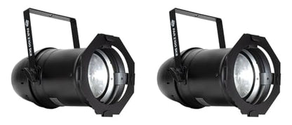 American DJ Par Z100 5K2 100W COB Cool White LED DMX Par Can Stage Lights, CRI 90+, Manual Zoom 9 degree-30 Degree, OLED Display, for Stage, Theater, and Live Events, 2-Piece