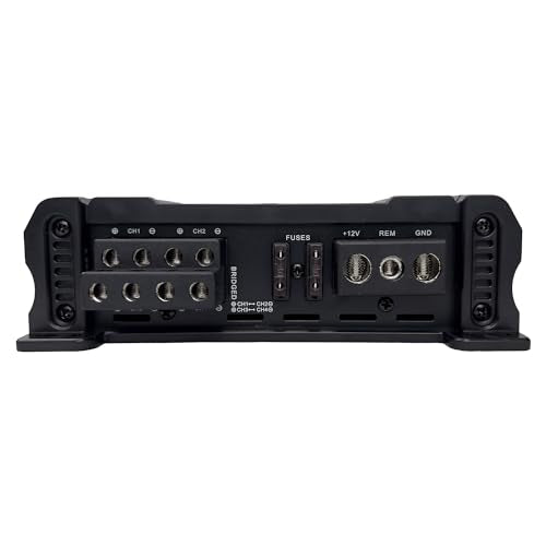 ORION CBA2500.4 Cobalt High Efficiency 4-Channel Class A/B Amp, 2500W | 400W RMS, Adjustable Low/High Pass, Bass Boost, High Output Amplifier, 2/4 Ohm Stable, MOSFET Power - color: BLACK, style: 4-Channel - 2500 Watts