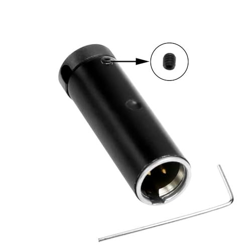 Uonecn Low-Profile Mini XLR 3Pin Connector, LP XLR Connector Mini, Right Angle Mini XLR 3 Pin Male for Audio Devices Black, Package Includes Screw Wrench - color: Black, style: LP-miniXLR 3pin Male