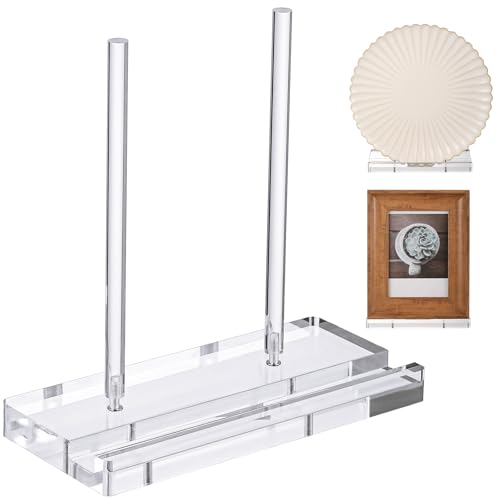 CroBlissful Acrylic Display Stand 6 x 3.5 x 6 Inch Tabletop Clear Easel - color: Clear, size: 6 x 3.5 x 6 Inch
