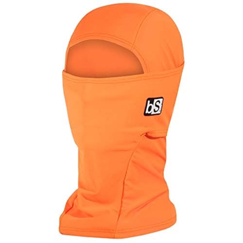 BLACKSTRAP Hood Balaclava Face Mask – Cold Weather Ski Mask, Breathable, Moisture-Wicking, and Helmet-Compatible - color: Bright Orange