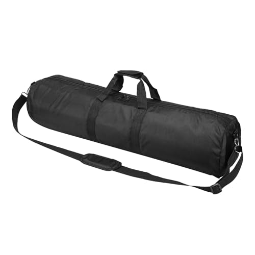PATIKIL Tripod Carrying Case, 35.4" x 7.9" Heavy Duty Nylon Padded Tripod Bag with Adjustable Shoulder Straps and Handles for Light Stands Umbrellas Tripods Mic Speaker Stand, Black - size: 35.4" x 7.9"