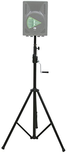 American Sound Connection ASC Pro Audio Mobile DJ Light Stand 10 Foot Height Crank Lighting or Speaker Tripod