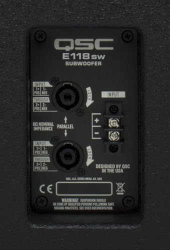 QSC E118SWBK 18" 800 Watt Passive Subwoofer Black
