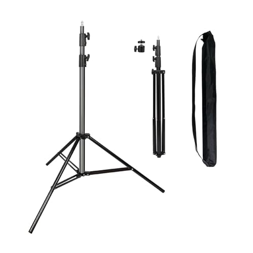 Heavy Duty Light Stand 9.5 Feet/2.8 Meters Adjustable Spring Cushioned Metal Photography Tripod Stand for Photo Studio Speedlight, Ring Light, Photographic Equipments Thickening Flash Stand - size: 9.2ft-1 Pack