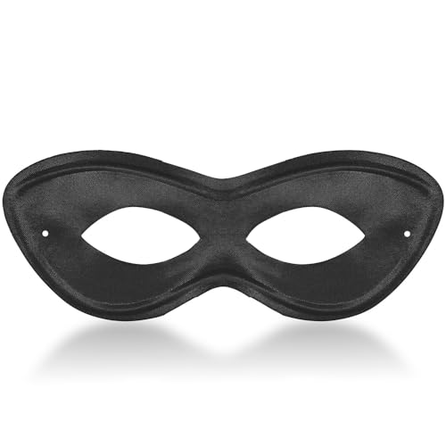amscan Game Ready Team Spirit Party Super Hero Mask Accessory, Black, One Size, 2 7/8inch x 8 1/4inch - color: Black