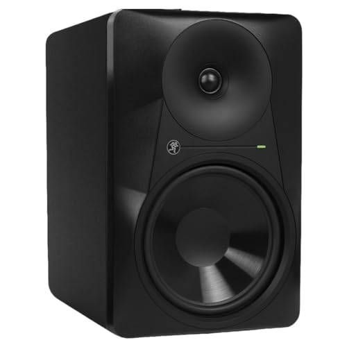 Mackie MR824 -Channel Studio Monitor | Audio production and mixing with 8 inch woofer, 85W power and XLR, TRS and RCA inputs - size: 8-inch, style: Monitor Speaker