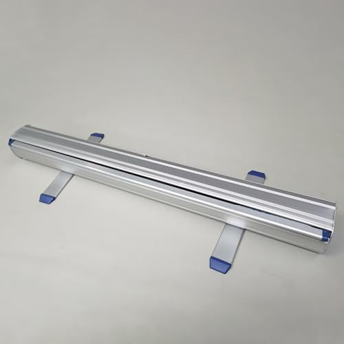 Retractable Banner Stand, 31.5"W X 80"H Portable Aluminum Alloy Vertical Retractable Roll Up Banner Stand with Heavy Base and Travel Bag for Business and Trade Shows Advertising and Promotion 22163